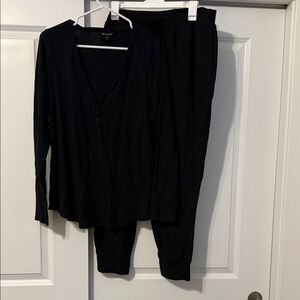 Athleta Women's Black Pajama Set